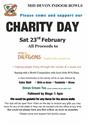 CHARITY DAY Saturday 23rd February 2019